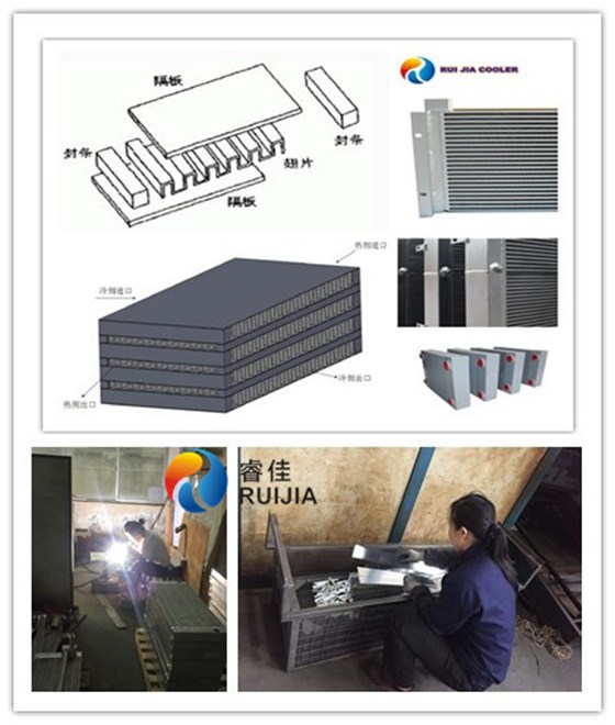 睿佳油冷卻器生產(chǎn)場景