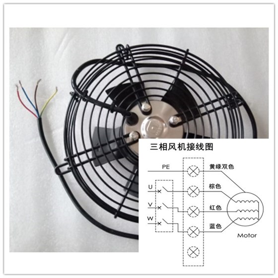 風(fēng)冷卻器三相電機(jī)接線圖