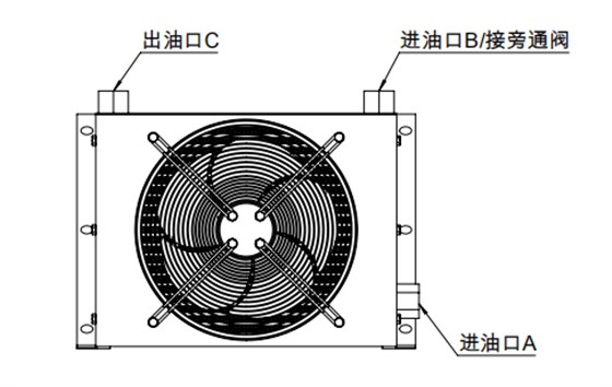 風(fēng)冷卻器安裝示意圖