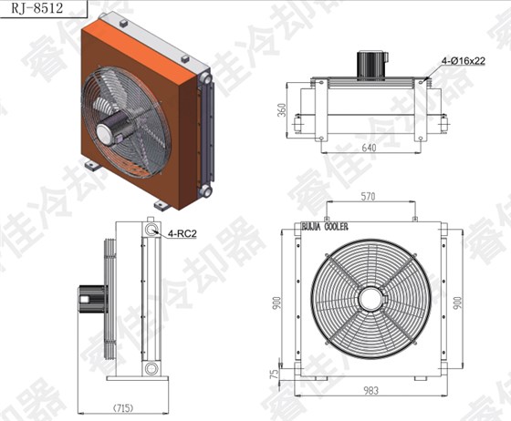 液壓風(fēng)冷散熱器RJ-8512三視圖.png