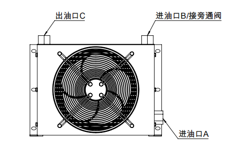 風(fēng)冷卻器安裝示意圖